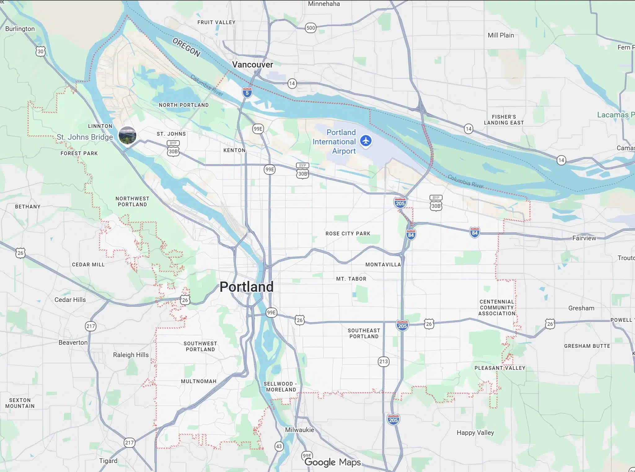 portland map